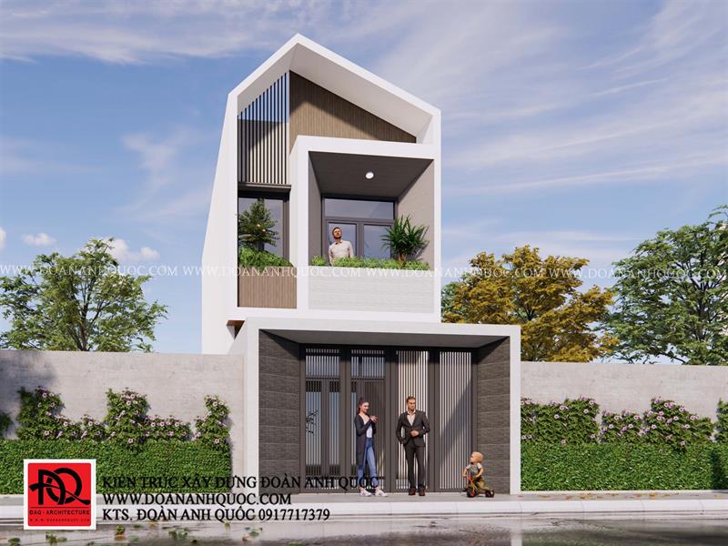 Thiết kế nhà Phan Thiết, Xây nhà trọn gói Phan Thiết, Thi công nhà trọn gói Phan Thiết, Thiết kế Thi công nội thất Phan Thiết Bình Thuận, Công ty Xây dựng Bình Thuận, Thiết kế nhà Bình Thuận, Xây nhà trọn gói Bình Thuận. Thiết kế nhà Phan Thiết- nhà phố hiện đại mái chóp_MS46